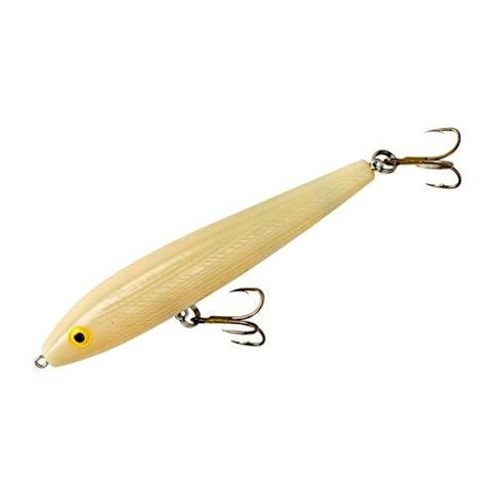 Rebel Jumpin' Minnow Topwater Bait, 4 12, 12 Oz, Bone Floating T2000S